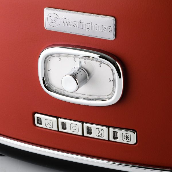 Westinghouse 2 Slice Retro Toaster, Red