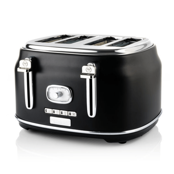 Westinghouse Retro series 4 slots toaster Black
